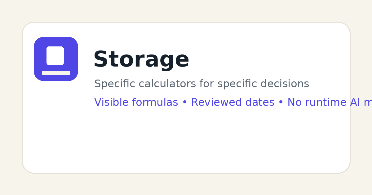RAID storage illustration for comparing raw, parity, and usable capacity.