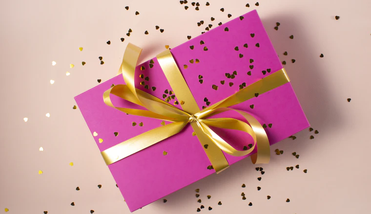Gift wrap, ruler, and household planning materials